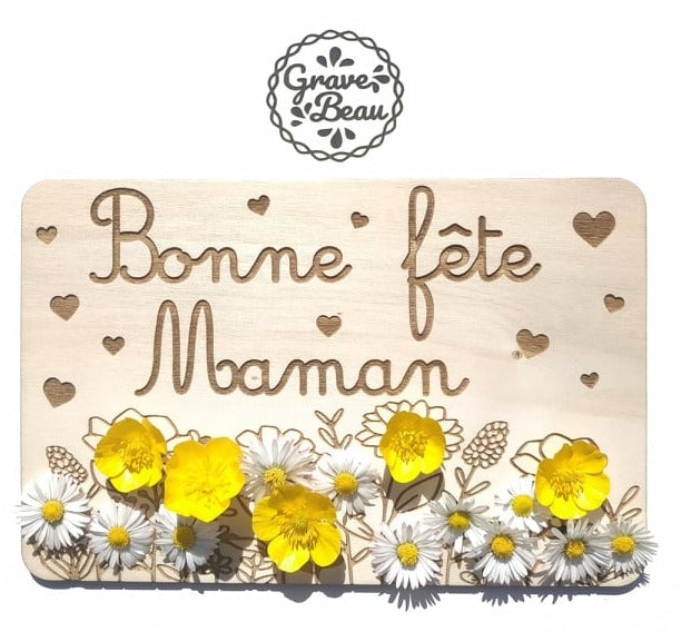 Carte porte fleurs Bonne fête Maman – Gravebeau