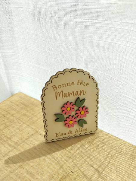 Magnet Fête des mères Fleurs