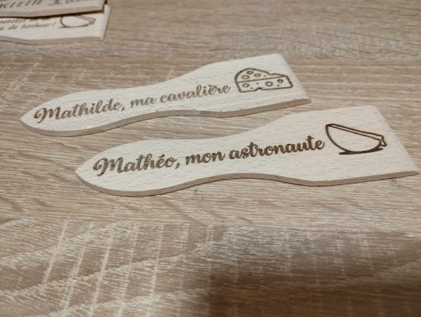 Spatule à raclette personnalisée