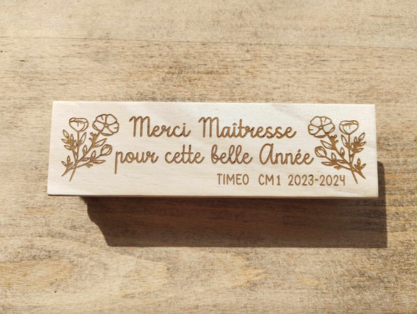 Brosse à tableau personnalisée Maîtresse ou Maître