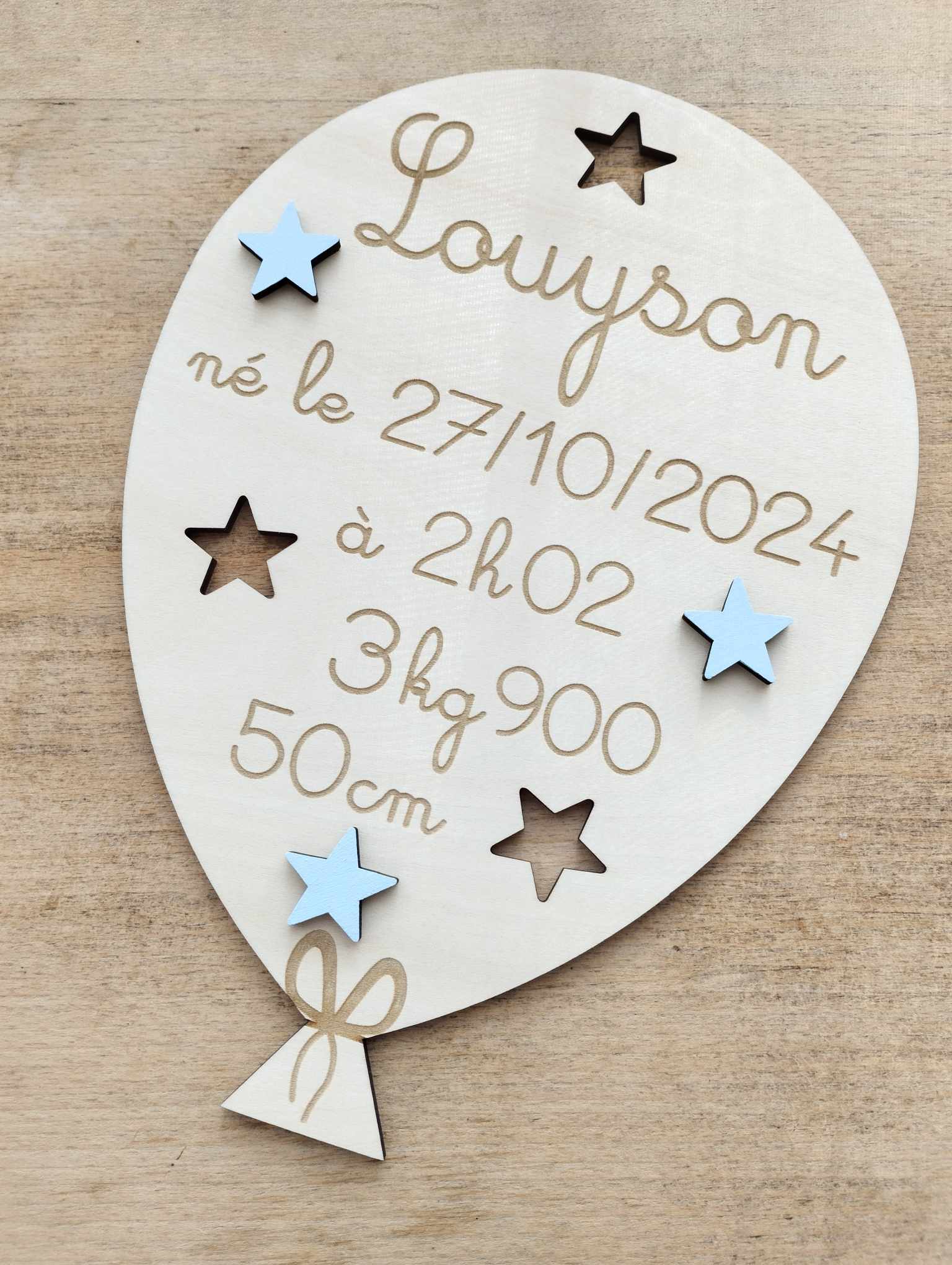 Ballon de naissance Etoiles