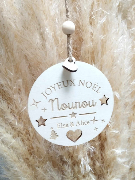 Boule de noël à personnaliser Douceur Cœur doré