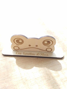 Porte lunettes enfant, thème grenouille