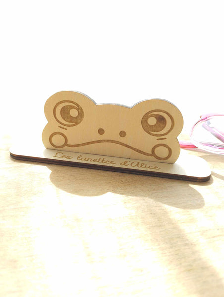 Porte lunettes enfant, thème grenouille