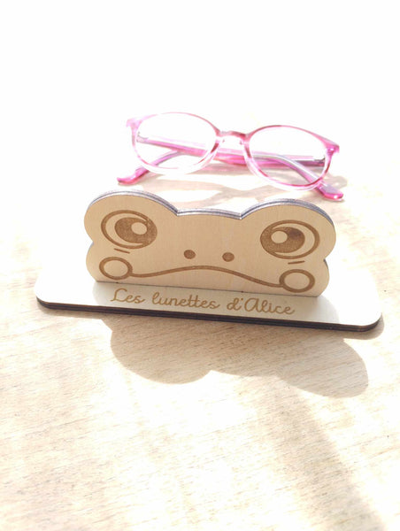 Porte lunettes enfant, thème grenouille