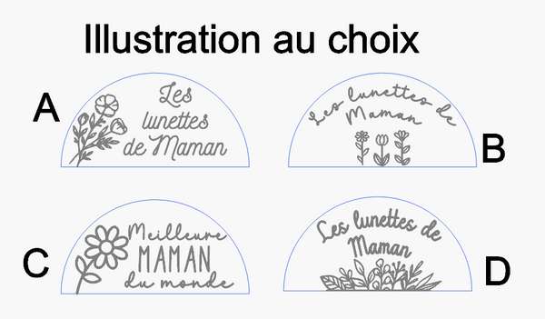 Porte lunettes en bois personnalisé spéciale Fête des Mères
