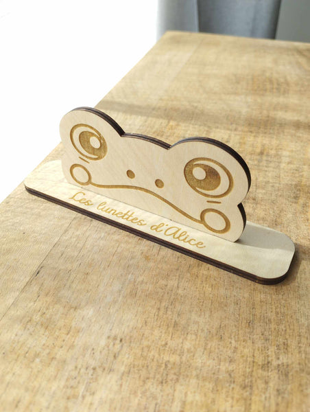 Porte lunettes enfant, thème grenouille