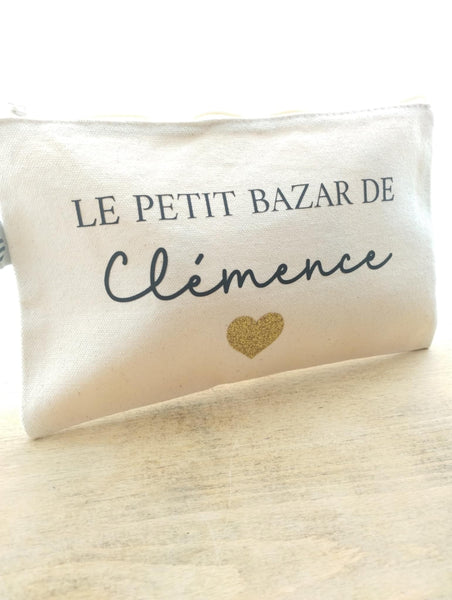 Pochette en coton biologique / Pochette de sac / Pochette réutilisable