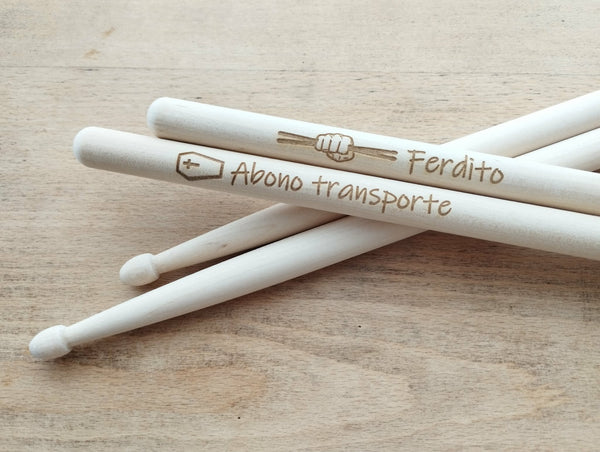Baguettes de batterie personnalisable