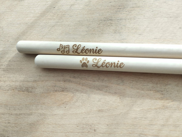 Baguettes de batterie personnalisable