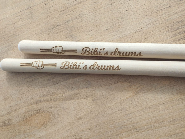Baguettes de batterie personnalisable