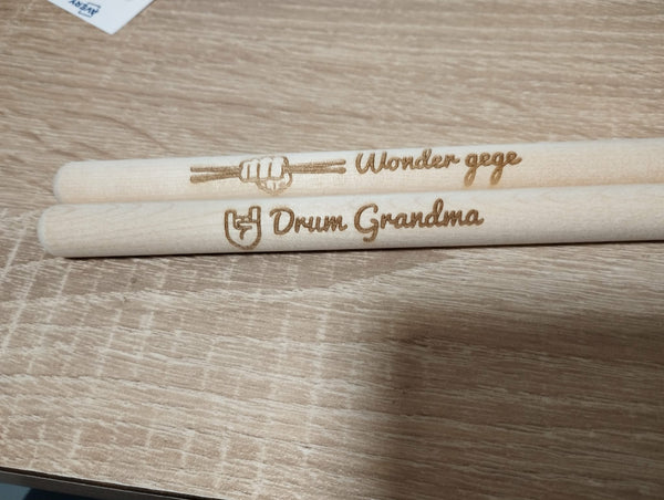 Baguettes de batterie personnalisable