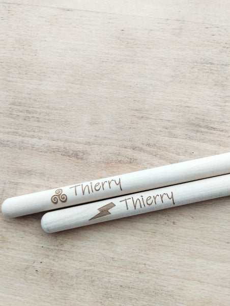Baguettes de batterie personnalisable