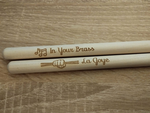 Baguettes de batterie personnalisable