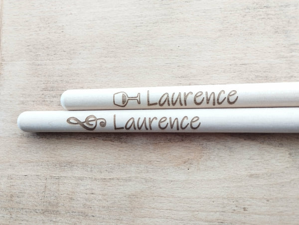Baguettes de batterie personnalisable