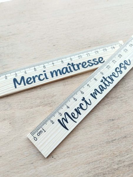 Règle en bois maîtresse personnalisable / Règle en bois maître personnalisable