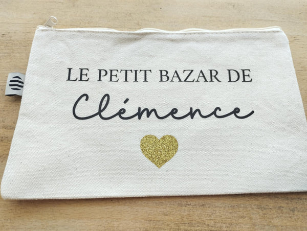 Pochette en coton biologique / Pochette de sac / Pochette réutilisable