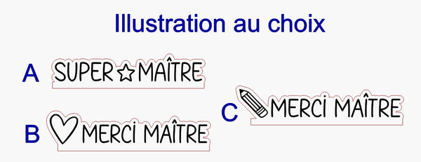 Porte-photo personnalisé en bois gravé pour les Maîtres