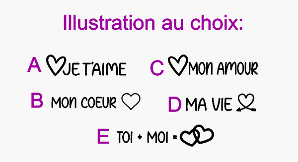 Porte-photo personnalisé "Saint Valentin"