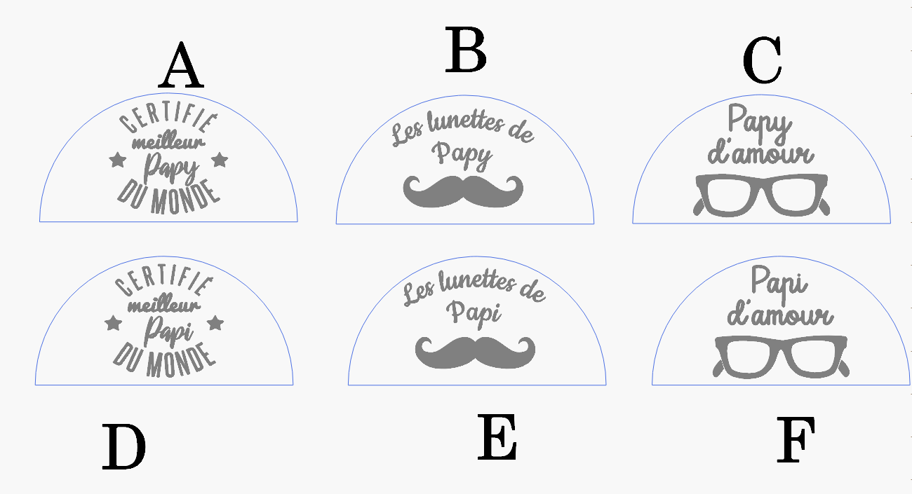 Porte lunettes en bois personnalisé spéciale Fête des Grands Pères