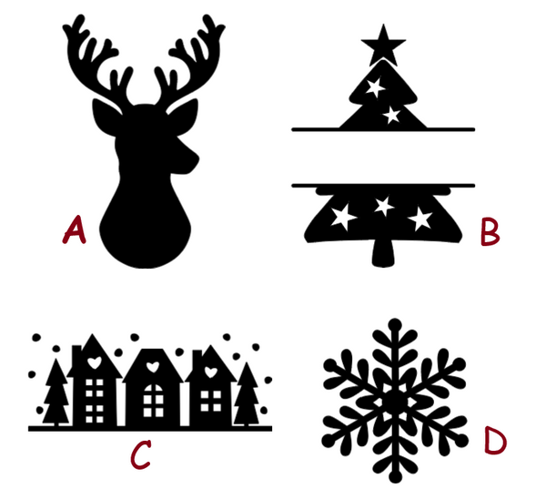 Chaussette de Noël personnalisables / Chaussette de Noël rouge personnalisée