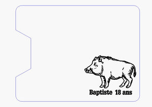 Planche à découper personnalisé Baptiste 18 ans
