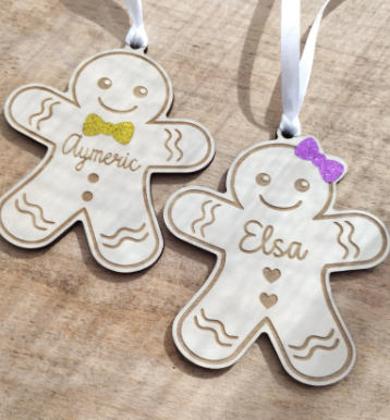 Boule de Noël pain d'épices / Boule de Noël gingerbread