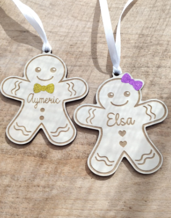 Boule de Noël pain d'épices / Boule de Noël gingerbread