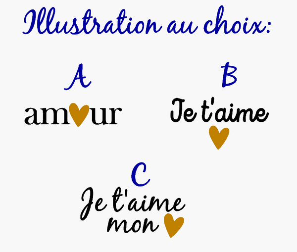 Pochette Amour spéciale saint valentin ♥ / Cadeau personnalisé saint valentin ♥