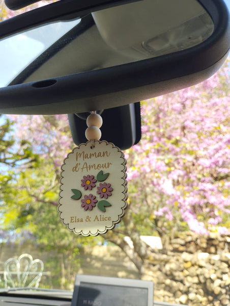 Suspension Fête des mères Fleurs / bijoux de voiture
