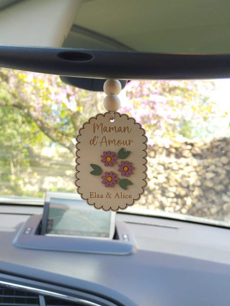 Suspension Fête des mères Fleurs / bijoux de voiture