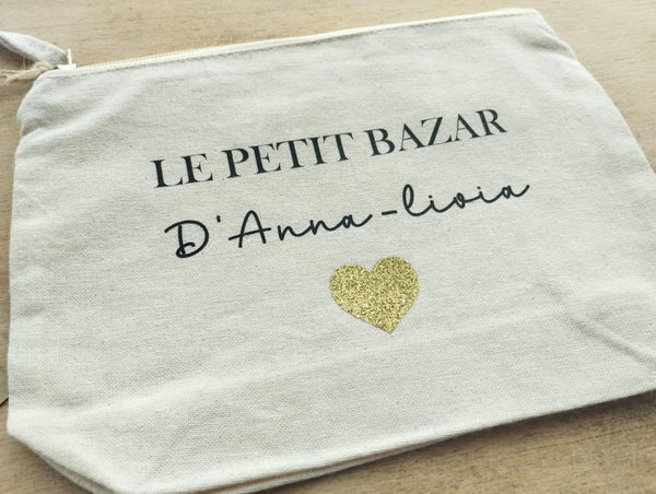 Pochette en coton biologique / Pochette de sac / Pochette réutilisable