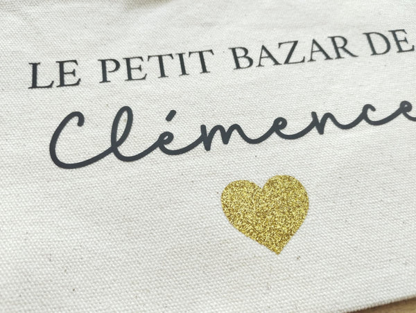 Pochette en coton biologique / Pochette de sac / Pochette réutilisable