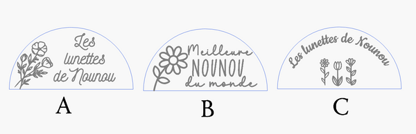 Porte lunettes en bois personnalisé spéciale Nounou