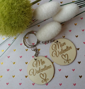 Porte clés Saint Valentin "Mon Valentin"