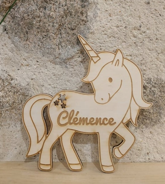 Décoration sur le thème "Licorne"