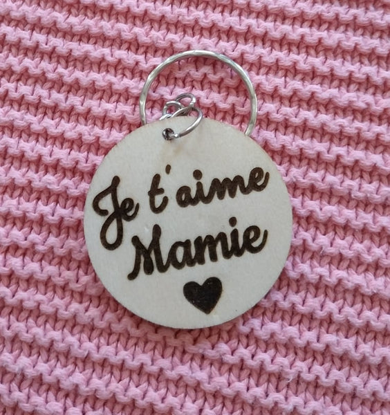 Porte clés "Je t'aime Mamie"