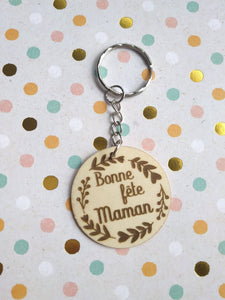 Porte clés "Bonne fête maman"