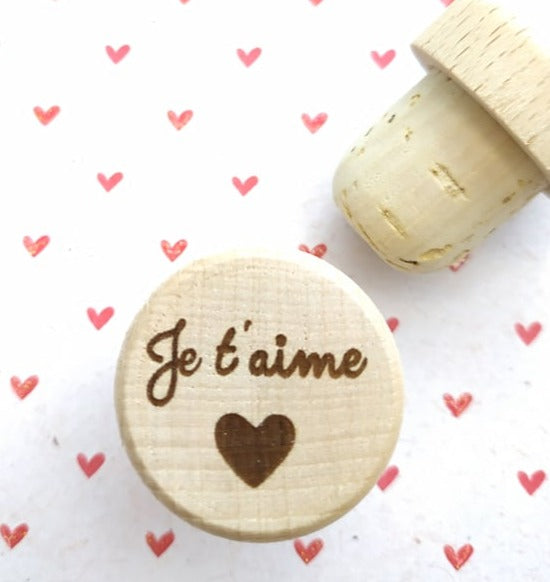 Bouchon de liège "Je t'aime"