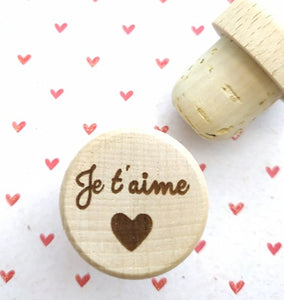 Bouchon de liège "Je t'aime"