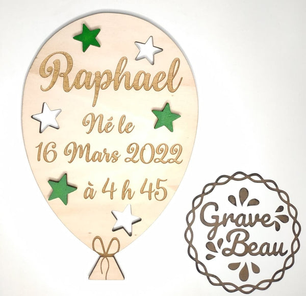 Ballon de naissance Etoiles