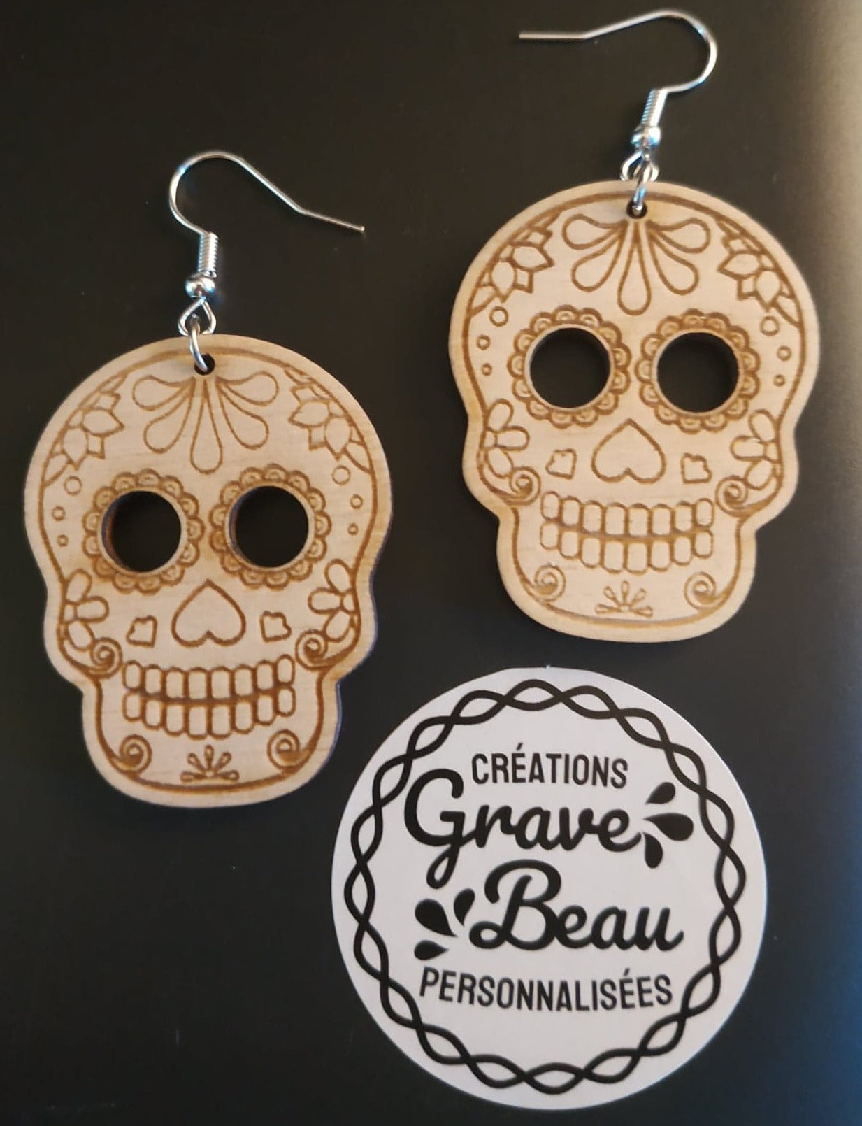 Boucles d'oreilles HALLOWEEN "Muerte"