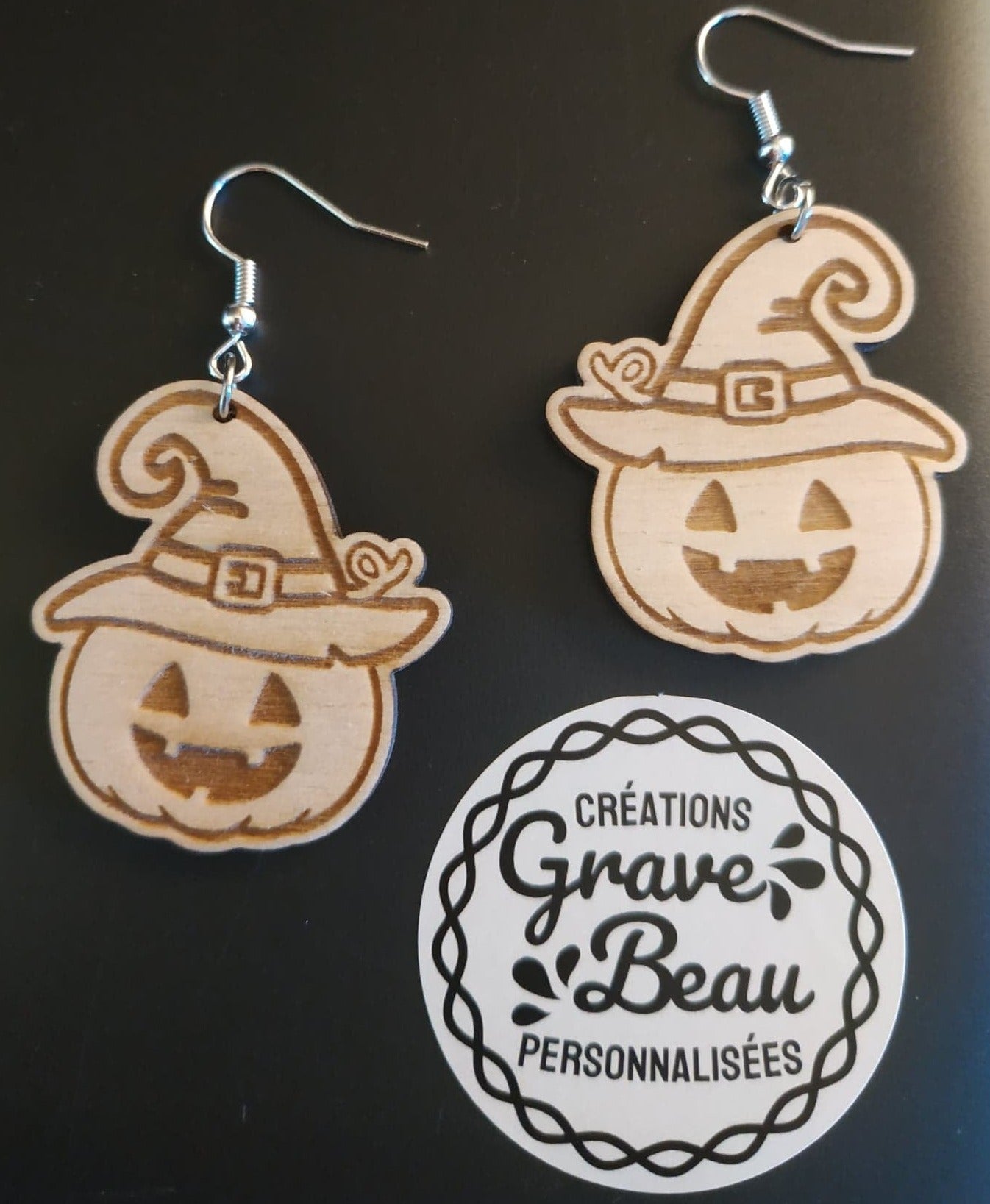 Boucles d'oreilles HALLOWEEN "citrouille"