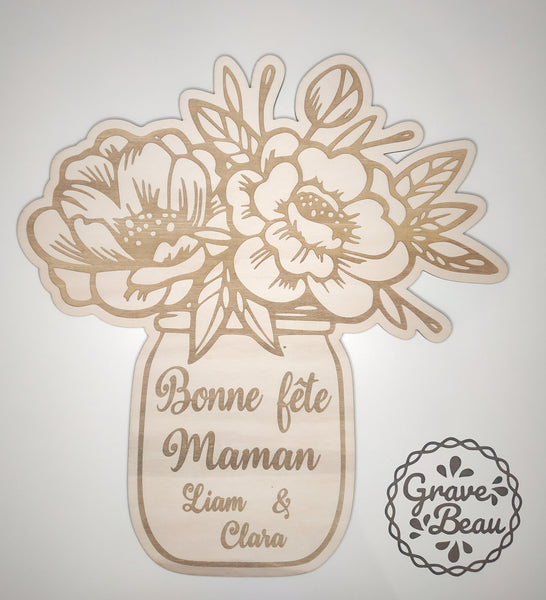 Bouquet de fleurs "Bonne fête Maman"