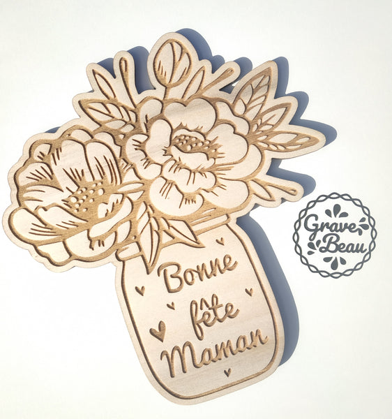 Bouquet de fleurs "Bonne fête Maman"