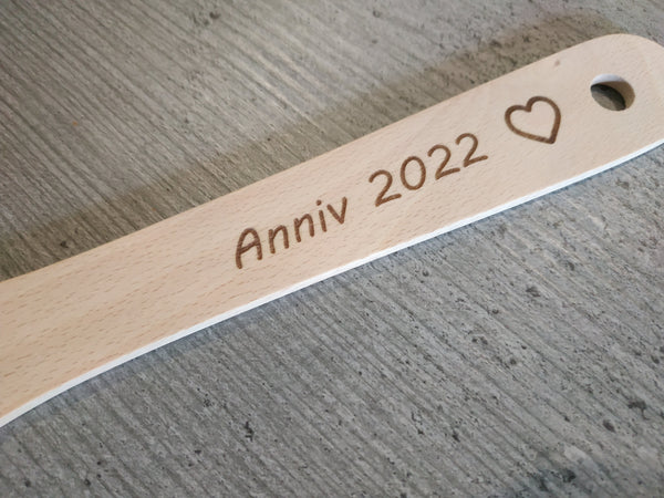 Spatule en bois personnalisable