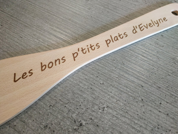 Spatule en bois personnalisable