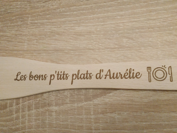 Spatule en bois personnalisable