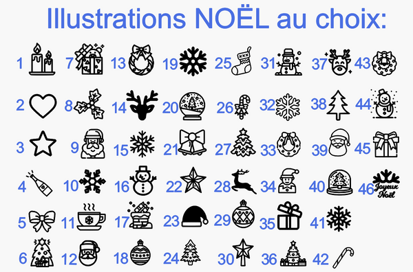 Bouchon personnalisé "Noël"