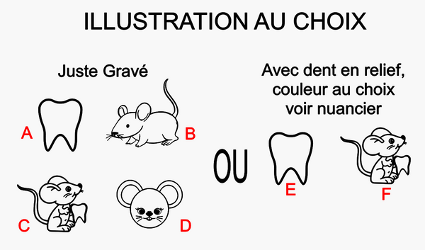 Boite à dents personnalisée